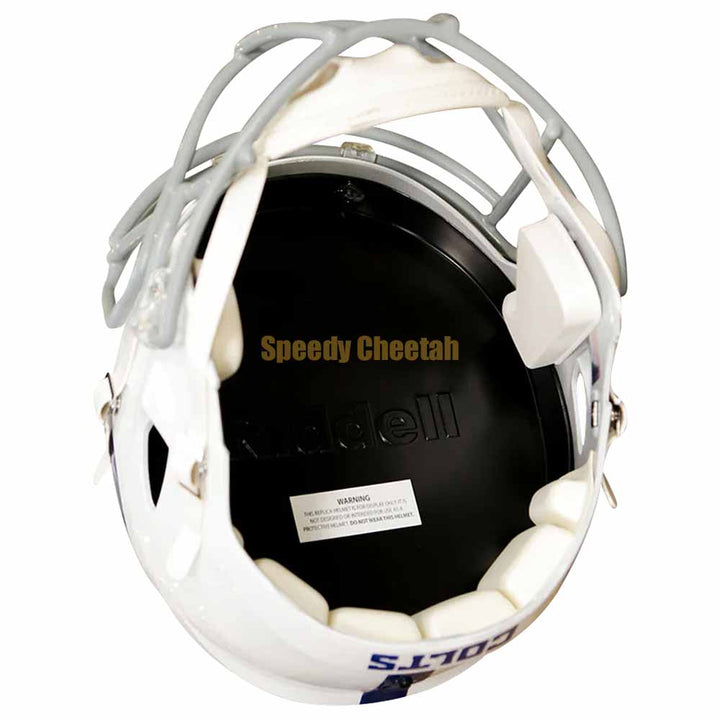 Indianapolis Colts Riddell Speed Replica Helmet Inside View