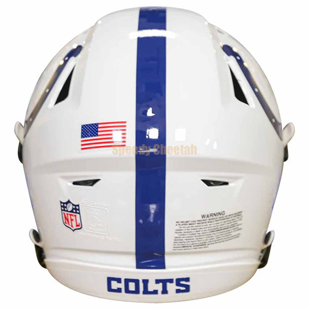 Indianapolis Colts Riddell SpeedFlex Authentic Helmet Back View