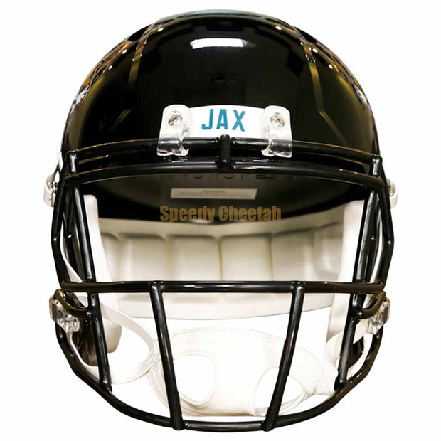 Jacksonville Jaguars Riddell Speed Replica Helmet Front View