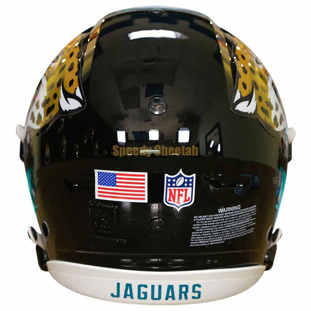 Jacksonville Jaguars Riddell SpeedFlex Authentic Helmet Back View