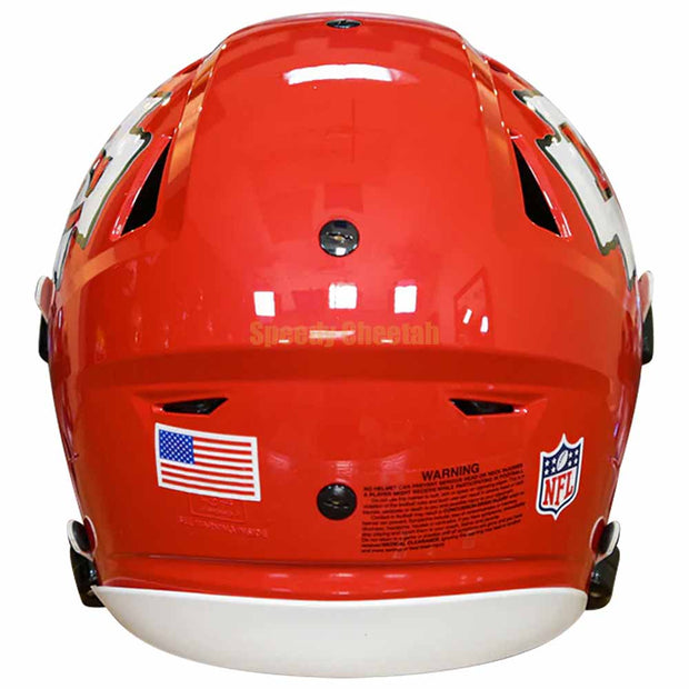 Kansas City Chiefs Riddell SpeedFlex Authentic Helmet Back View