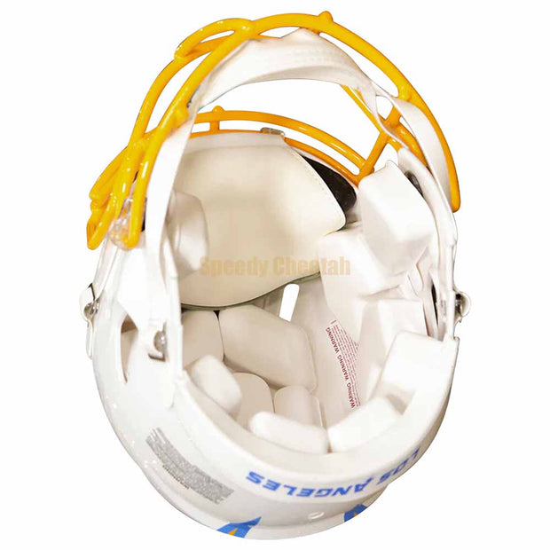 LA Chargers Riddell Speed Authentic Helmet Inside View