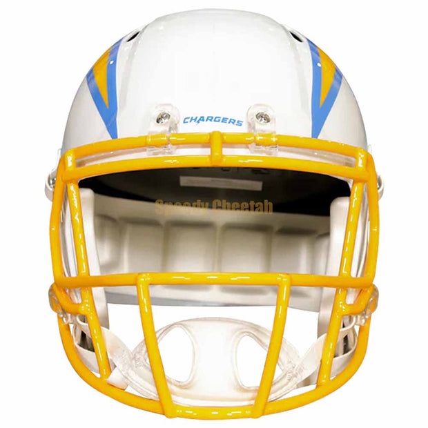 LA Chargers Riddell Speed Replica Helmet Front View