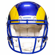 LA Rams Riddell Speed Authentic Helmet Front View