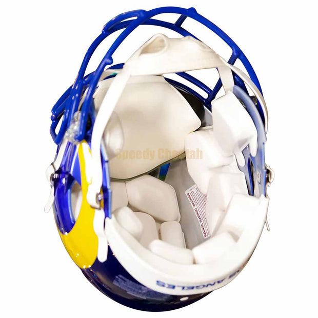 LA Rams Riddell Speed Authentic Helmet Inside View
