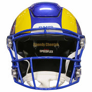 LA Rams Riddell SpeedFlex Authentic Helmet Front View