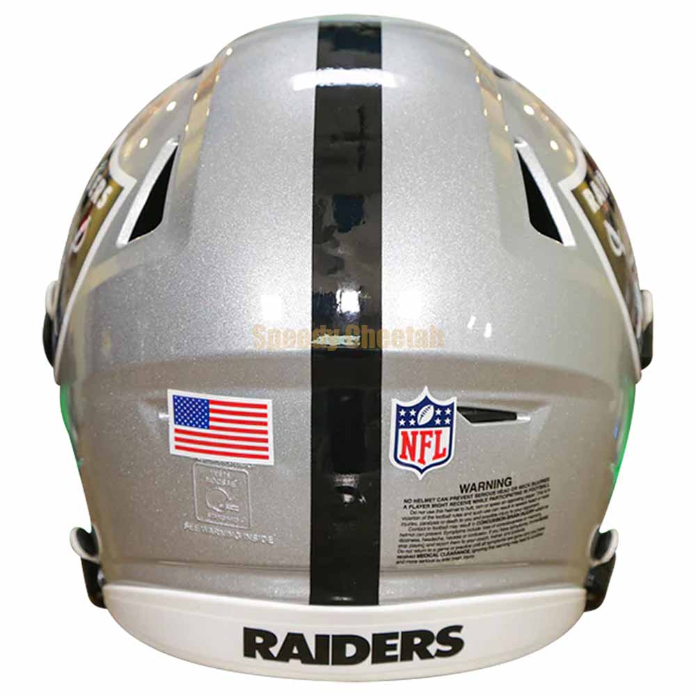 raiders speedflex helmet Las Vegas Raiders Riddell SpeedFlex Authentic Helmet – The Speedy Cheetah