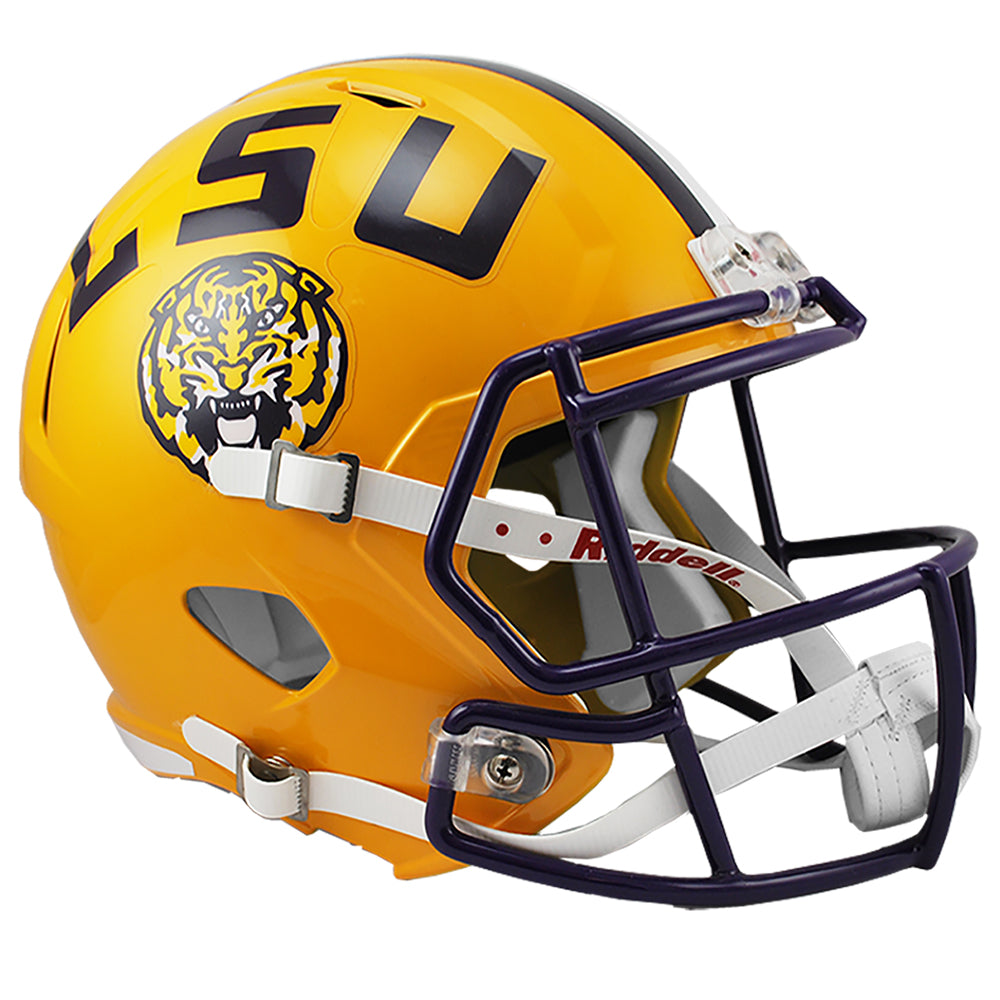 lsu speedflex helmet Louisiana State University LightHeaded this replica size display helmet is perfect for all football fans and great for autographs NCAA - LSU Tigers