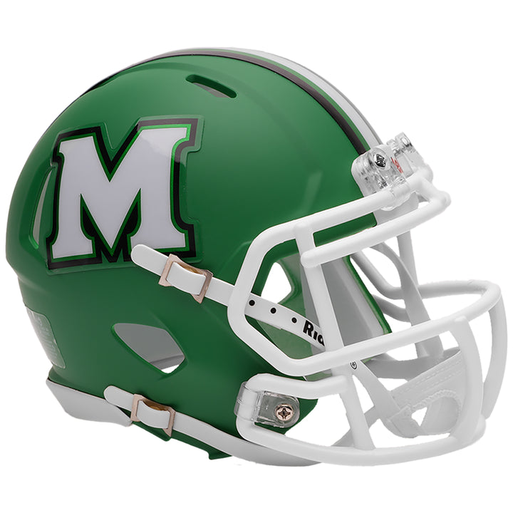 Marshall Thundering Herd Riddell Speed Mini Helmet - Green