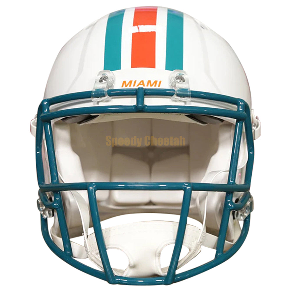 Miami Dolphins Authentic Speed Throwback Football Helmet 1980-1996 Miami Dolphins Authentic Speed Throwback Football Helmet 1980-1996