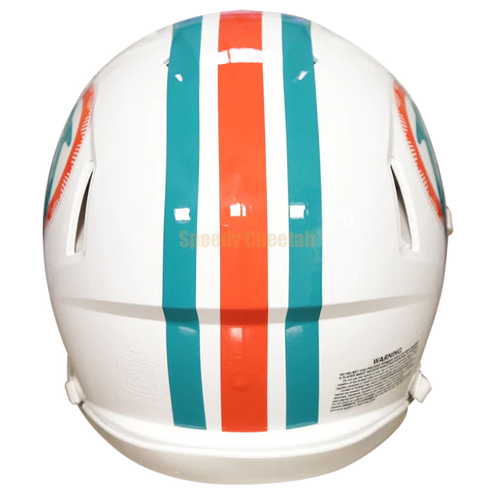 dolphin motorcycle helmets Miami Dolphins Authentic Speed Throwback Football Helmet 1980-1996