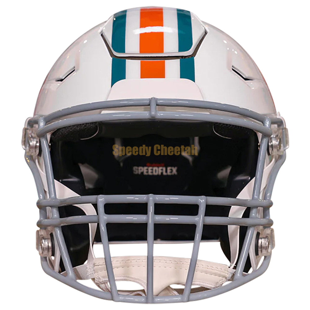miami dolphins replica helmet speedflex Miami Dolphins Helmet Riddell Authentic Full Size SpeedFlex Style Tribute