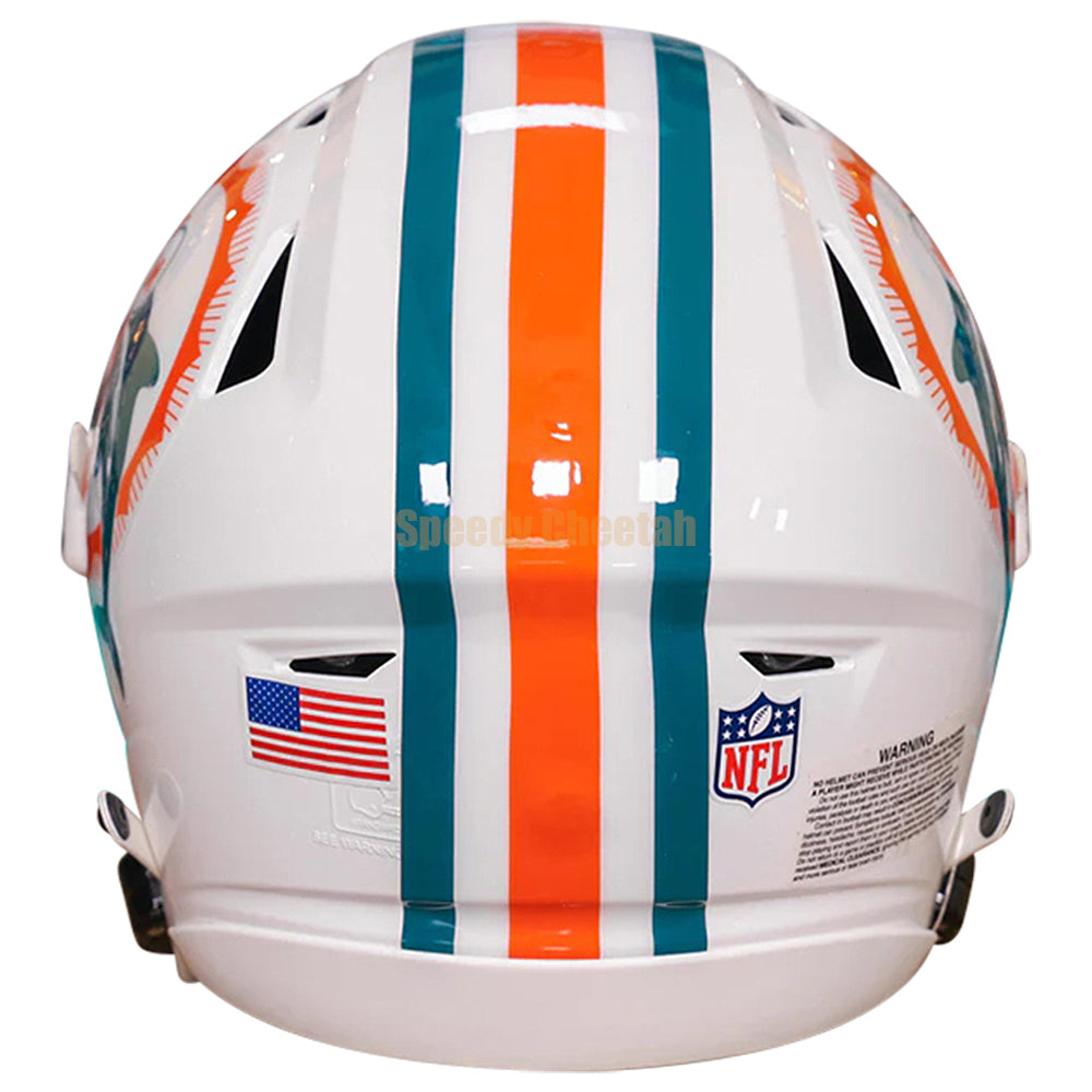 dolphinss football helmet Miami Dolphins Helmet Riddell Authentic Full Size SpeedFlex Style Tribute