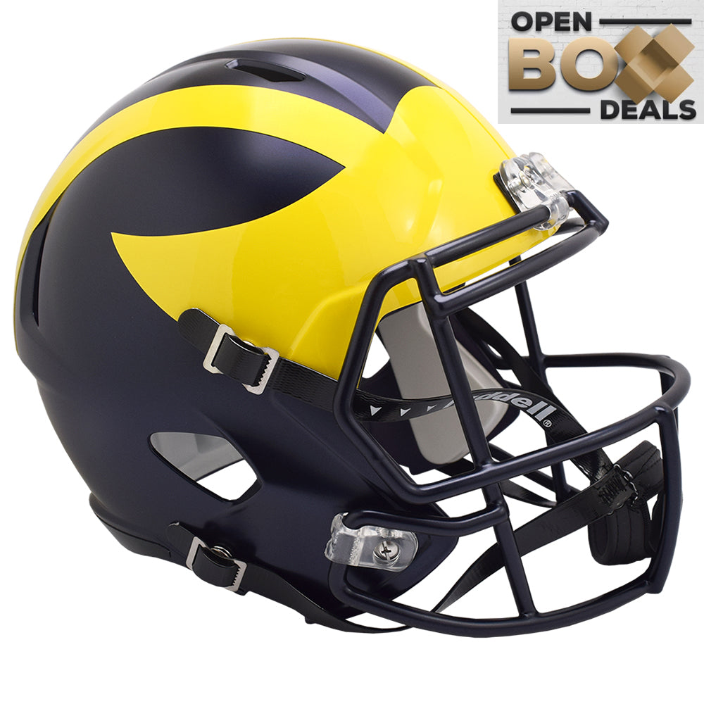 Michigan Wolverines Riddell Speed Replica Helmet - OPEN BOX