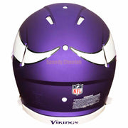 Minnesota Vikings Riddell Speed Authentic Helmet Back View