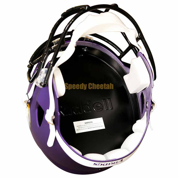 Minnesota Vikings Riddell Speed Replica Helmet Inside View