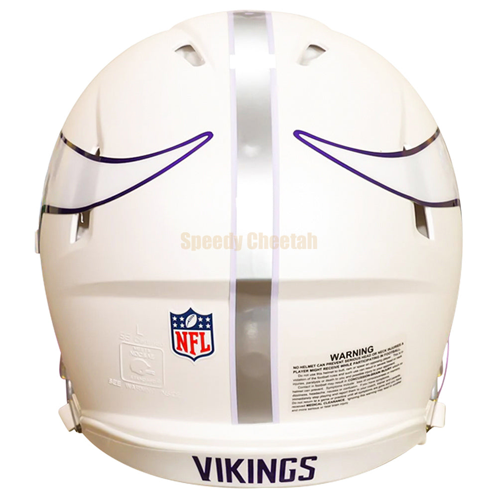 Minnesota Vikings Riddell Speed Authentic Helmet - White Alternate 2024