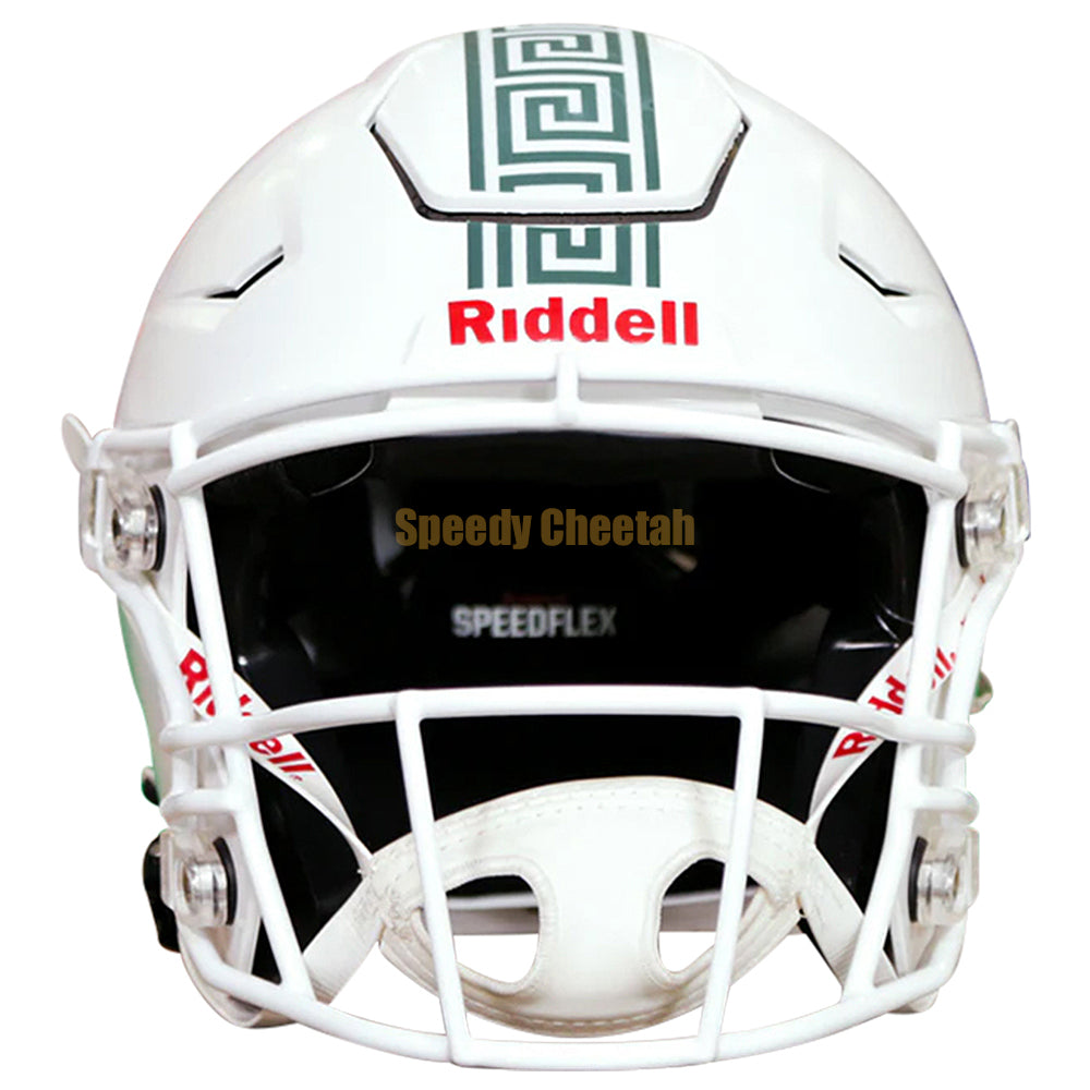michigan state speedflex helmet Michigan State Spartans White 2023 Riddell NCAA Authentic SpeedFlex Full Size Helmet