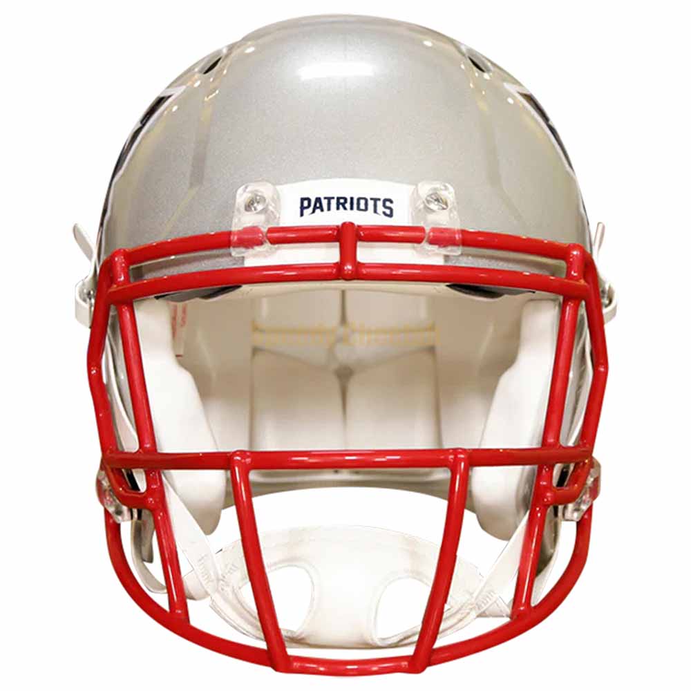 New England Patriots Riddell Speed Authentic Helmet Front View