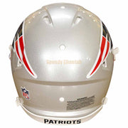 New England Patriots Riddell Speed Authentic Helmet Back View