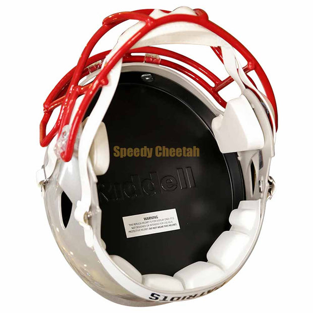 New England Patriots Riddell Speed Replica Helmet Inside View