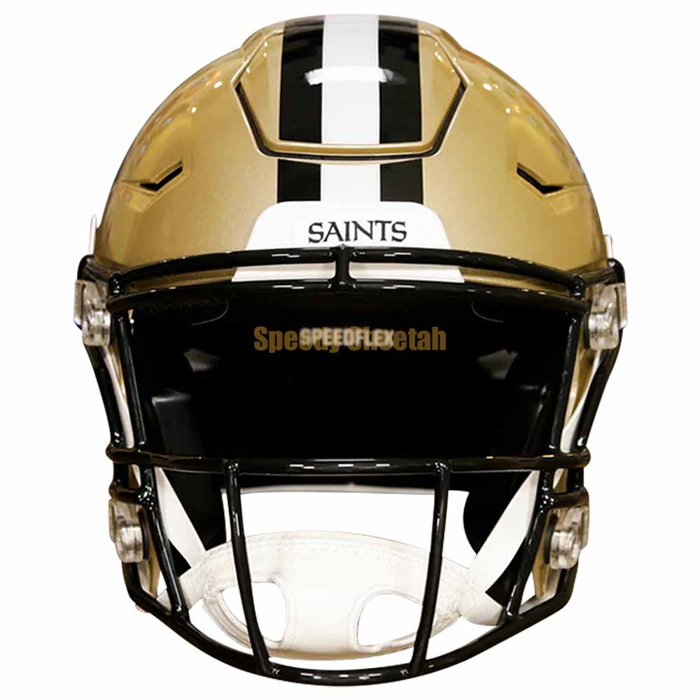 New Orleans Saints Riddell SpeedFlex Authentic Helmet – The Speedy Cheetah New Orleans Saints Riddell SpeedFlex Authentic Helmet – The Speedy Cheetah