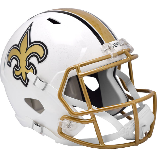 New Orleans Saints Riddell Speed Replica Helmet - White Alternate 2025