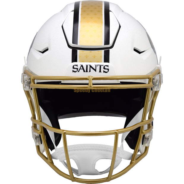 New Orleans Saints Riddell SpeedFlex Authentic Helmet - White Alternate 2025