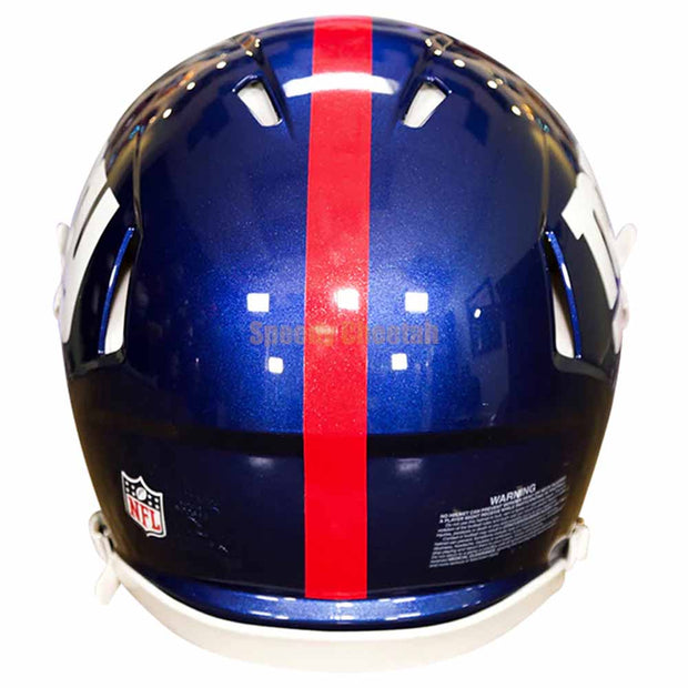 NY Giants Riddell Speed Authentic Helmet Back View