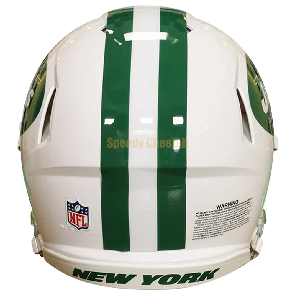 New York Jets Riddell Speed Authentic Helmet - White Alternate 2024
