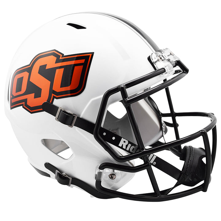 OK State Cowboys Riddell Speed Replica Helmet - Chrome Decal