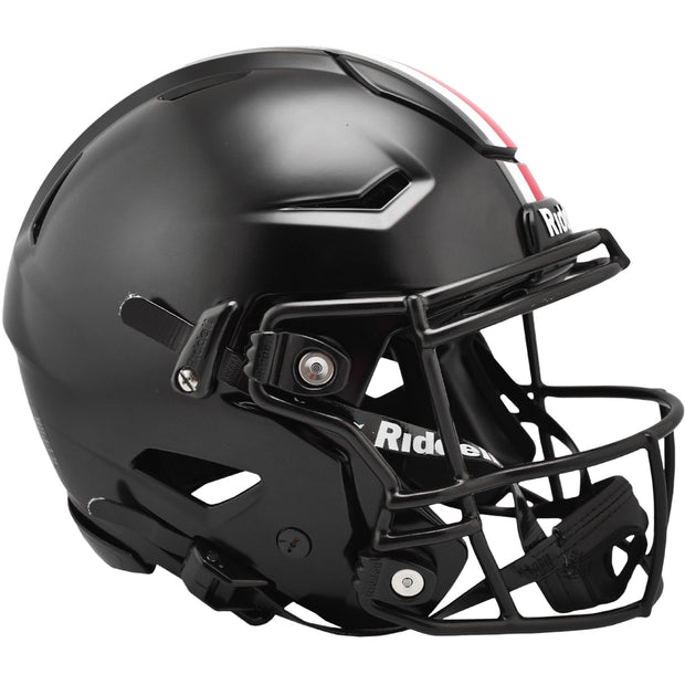 black ohio state football helmet Buckeyes Alternate with Red Buckeye Leaves Riddell Speed Replica Full Size It also includes a non Ohio State Buckeyes Eclipse Black