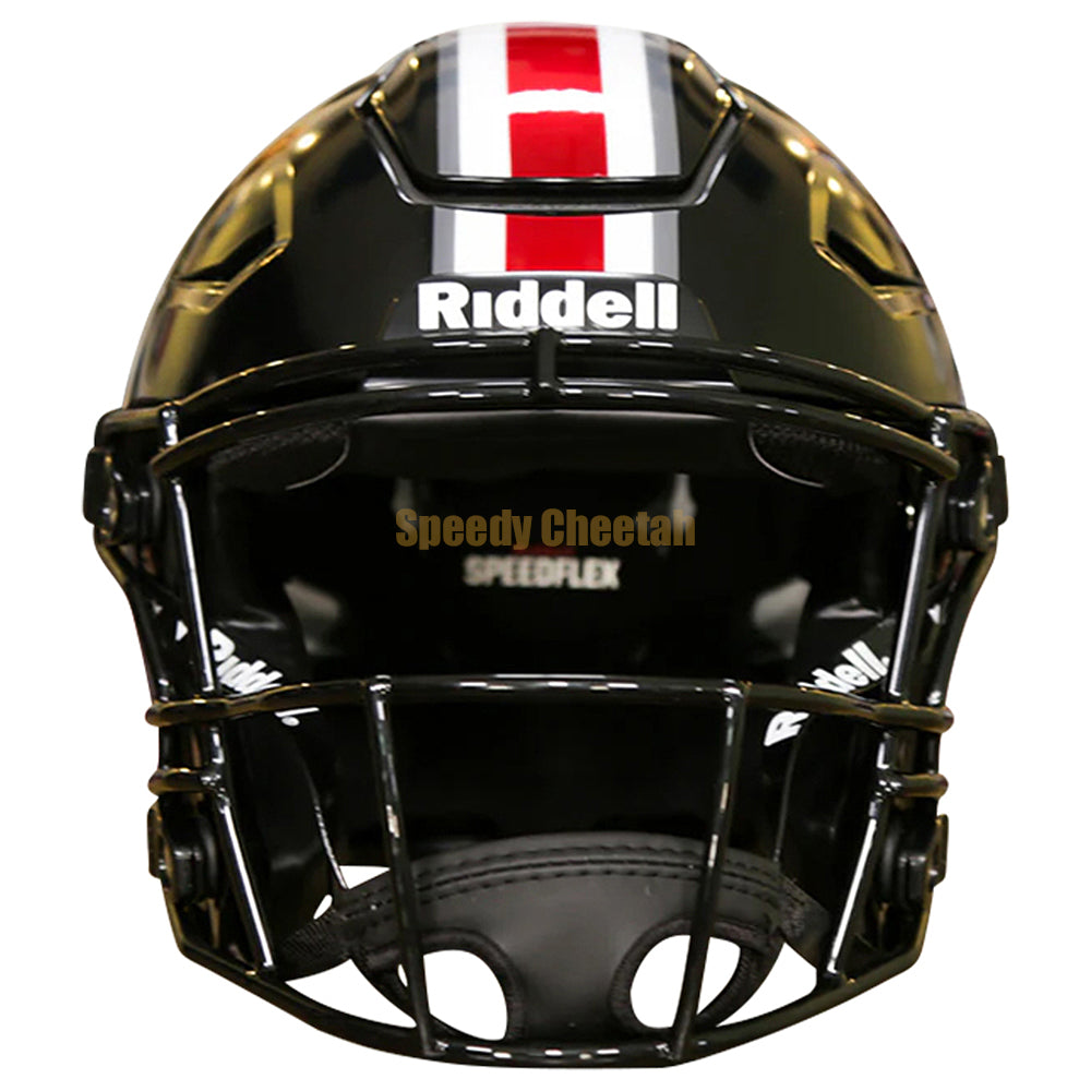 matte black riddell speedflex helmet Ohio State Buckeyes Helmet Riddell Authentic Full Size SpeedFlex Style Black