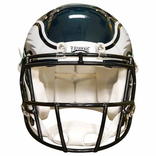 Philadelphia Eagles Riddell Speed Authentic Helmet Front View