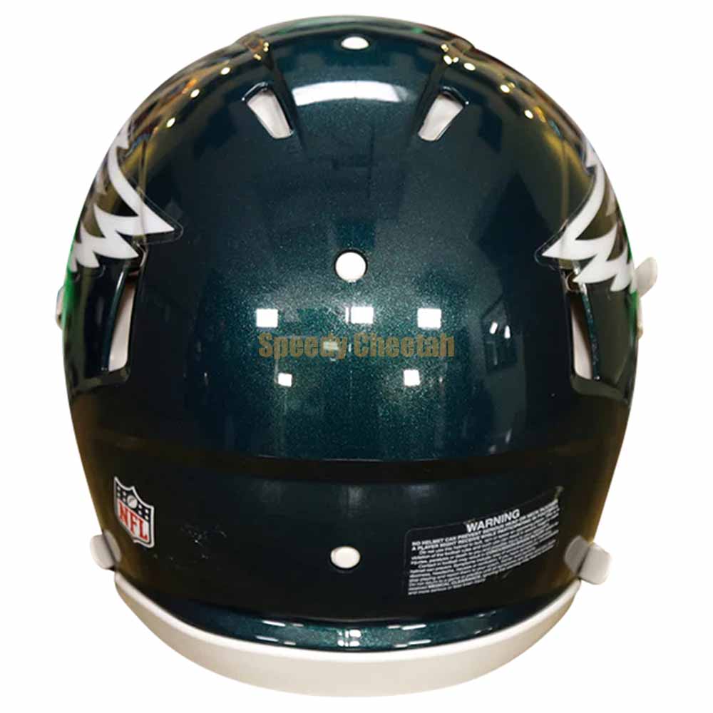 eagle wearing football helmet Riddell NFL Philadelphia Eagles Authentic Speed Full Size Helmet Green