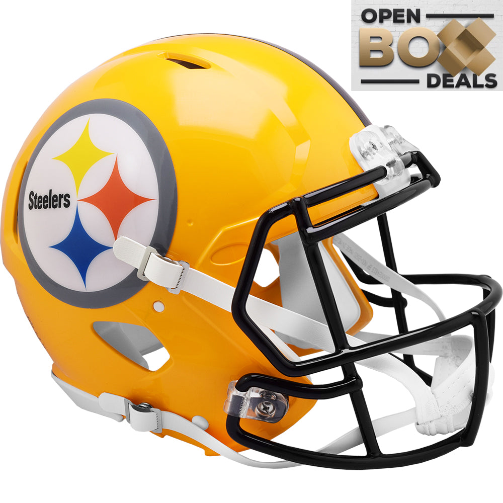 Pittsburgh Steelers Riddell Speed Authentic Helmet - Throwback Gold - OPEN BOX