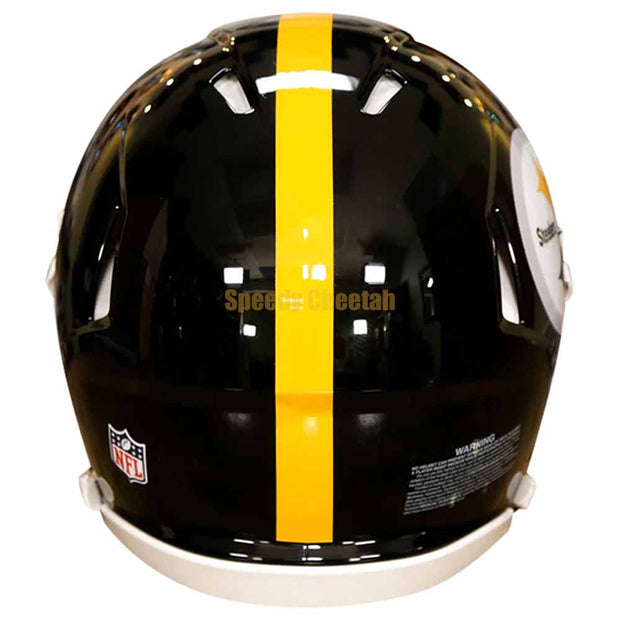 Pittsburgh Steelers Riddell Speed Authentic Helmet Back View
