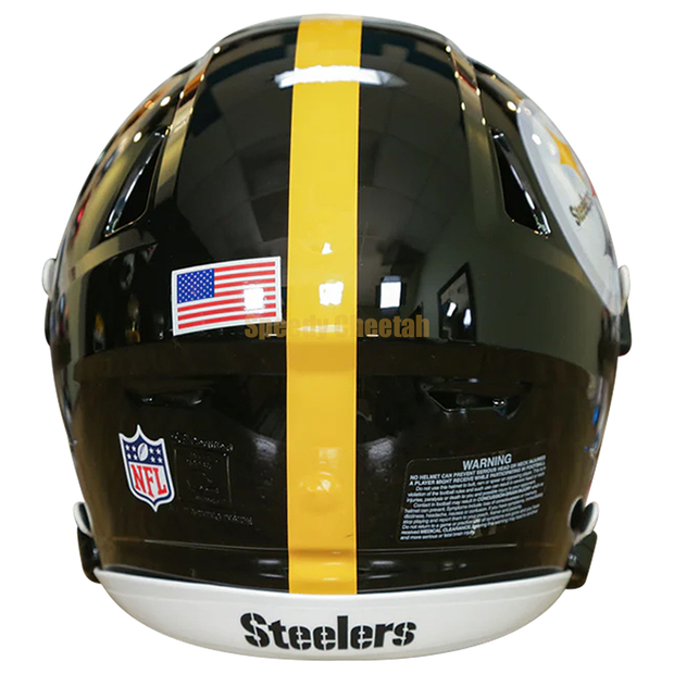 Pittsburgh Steelers Riddell SpeedFlex Authentic Helmet Back View