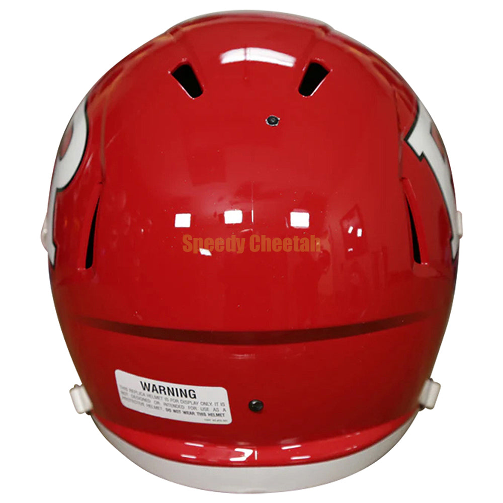 adult med scarket red football helmet Rutgers Scarlet Knights Riddell Speed Replica Helmet
