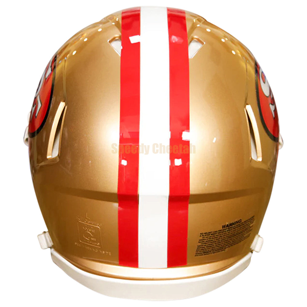49ers motorcycle helmet San Francisco 49ers Riddell Speed Authentic Helmet