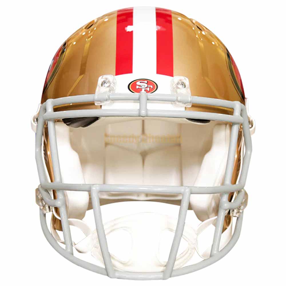 San Francisco 49ers Riddell Speed Authentic Helmet – The Speedy Cheetah San Francisco 49ers Riddell Speed Authentic Helmet – The Speedy Cheetah