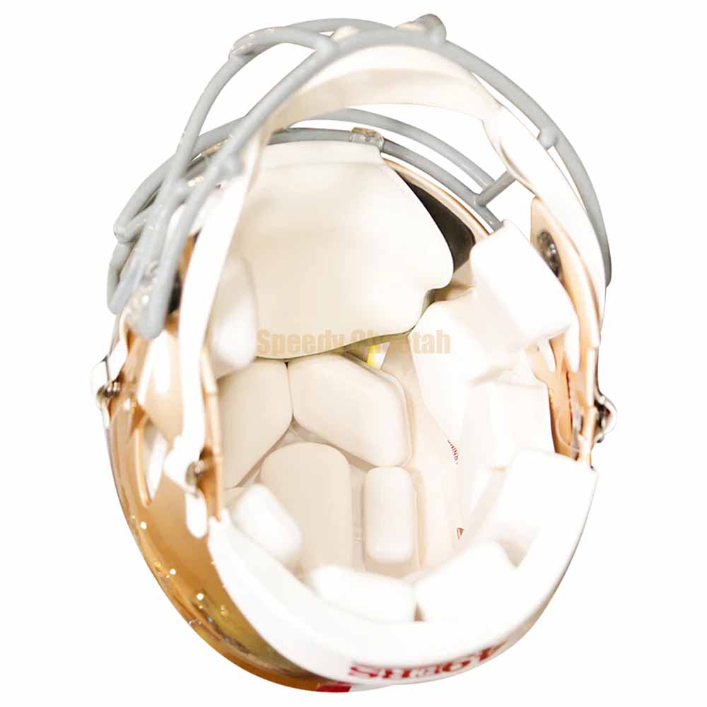 San Francisco 49ers Riddell Speed Authentic Helmet Inside View