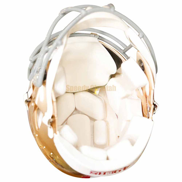 San Francisco 49ers Riddell Speed Authentic Helmet Inside View