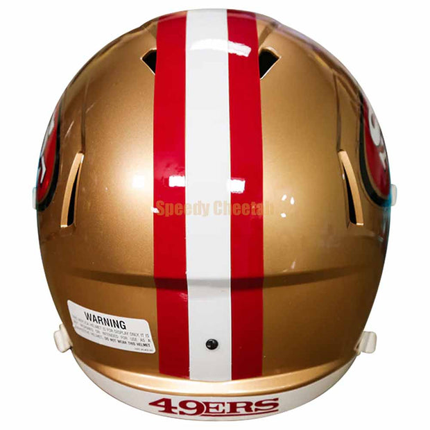 San Francisco 49ers Riddell Speed Replica Helmet Side View