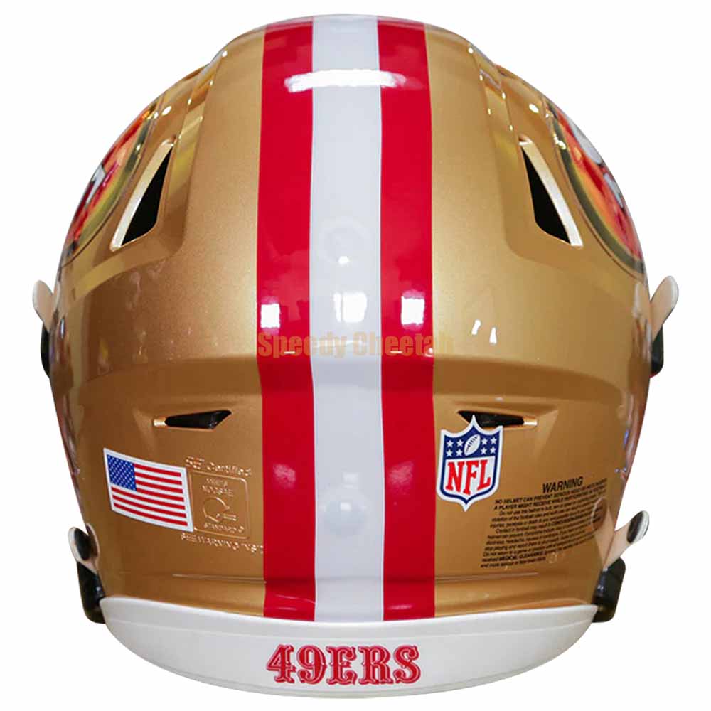 San Francisco 49ers Helmet Riddell Authentic Full Size SpeedFlex Style San Francisco 49ers Helmet Riddell Authentic Full Size SpeedFlex Style