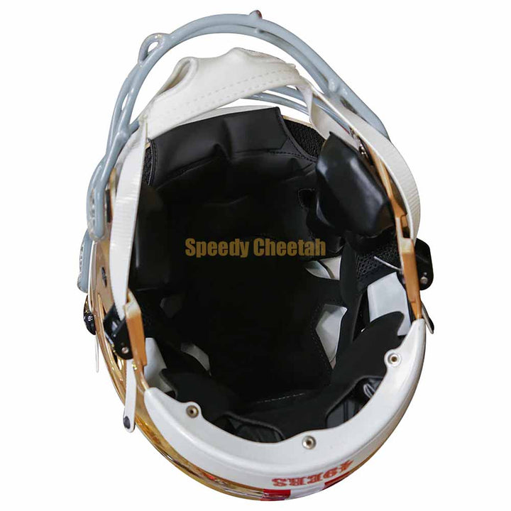 49er bike helmet San Francisco 49ers Riddell SpeedFlex The helmet features a mid SAN FRANCISCO 49ers NFL Riddell