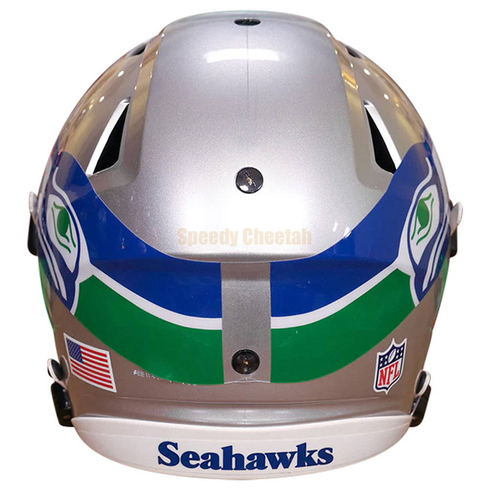 Seattle Seahawks 1983-2001 Throwback Riddell NFL Authentic SpeedFlex Full Size Helmet Seattle Seahawks 1983-2001 Throwback Riddell NFL Authentic SpeedFlex Full Size Helmet
