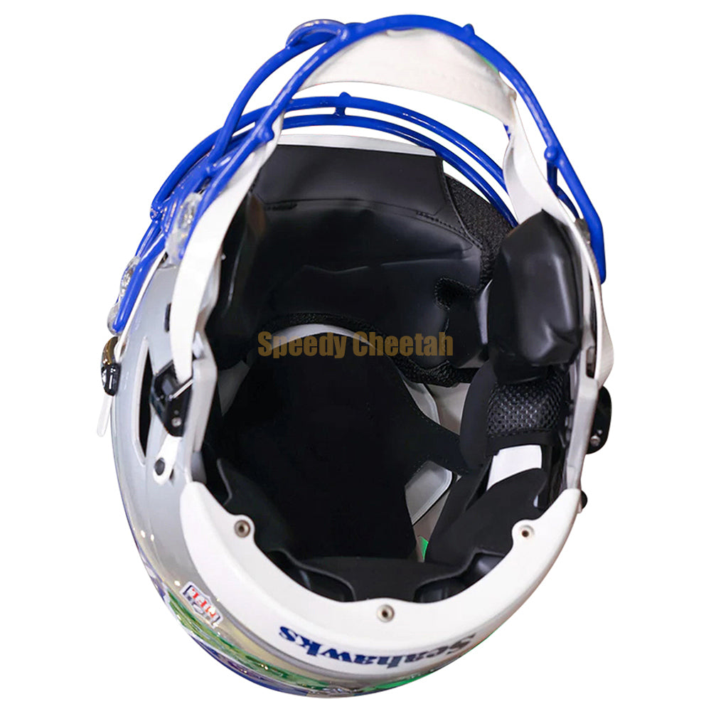 Réplique casque Seahawks Seattle Riddell style mini vitesse 1983-2001 T/B Réplique casque Seahawks Seattle Riddell style mini vitesse 1983-2001 T/B