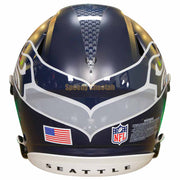 Seattle Seahawks Riddell SpeedFlex Authentic Helmet Back View