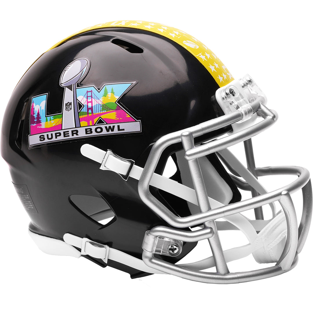 Super Bowl 60 Riddell Speed Mini Helmet – The Speedy Cheetah Super Bowl 60 Riddell Speed Mini Helmet – The Speedy Cheetah